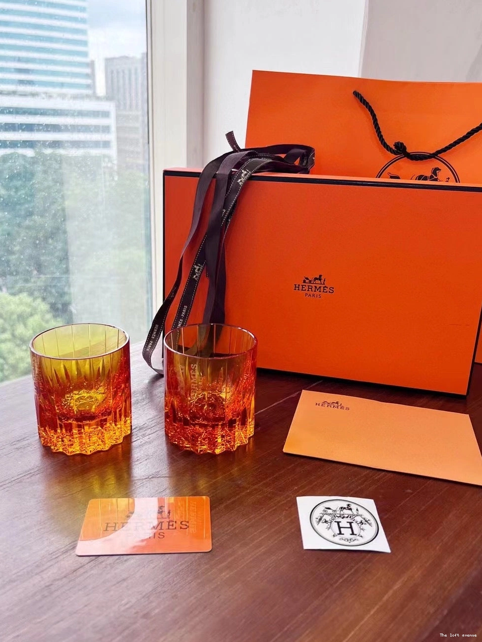HERMES GLASSWARE CUPS 0820